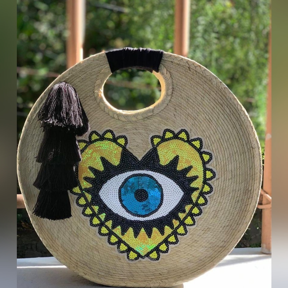 Neon yellow Evil Eye